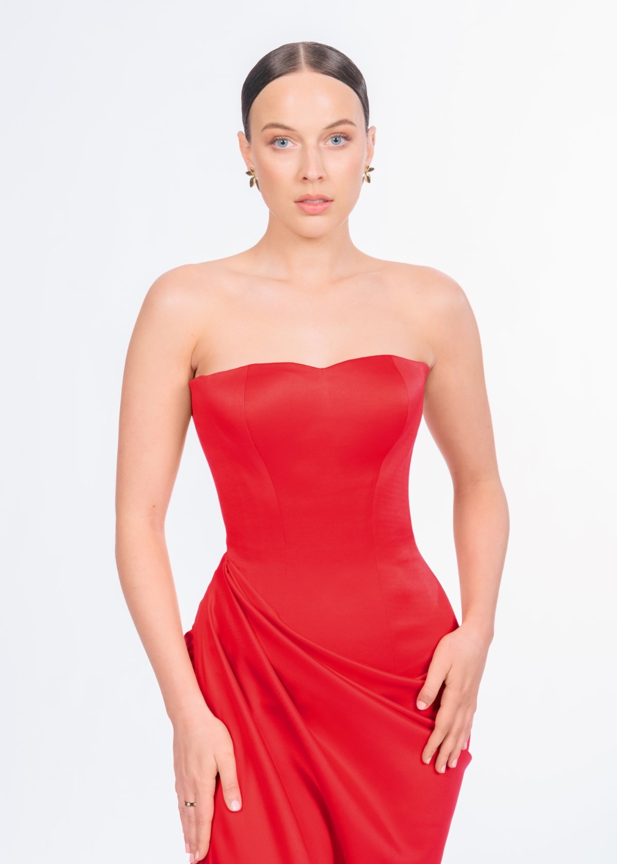 Lia Stublla Bianca Red Formal Dress
