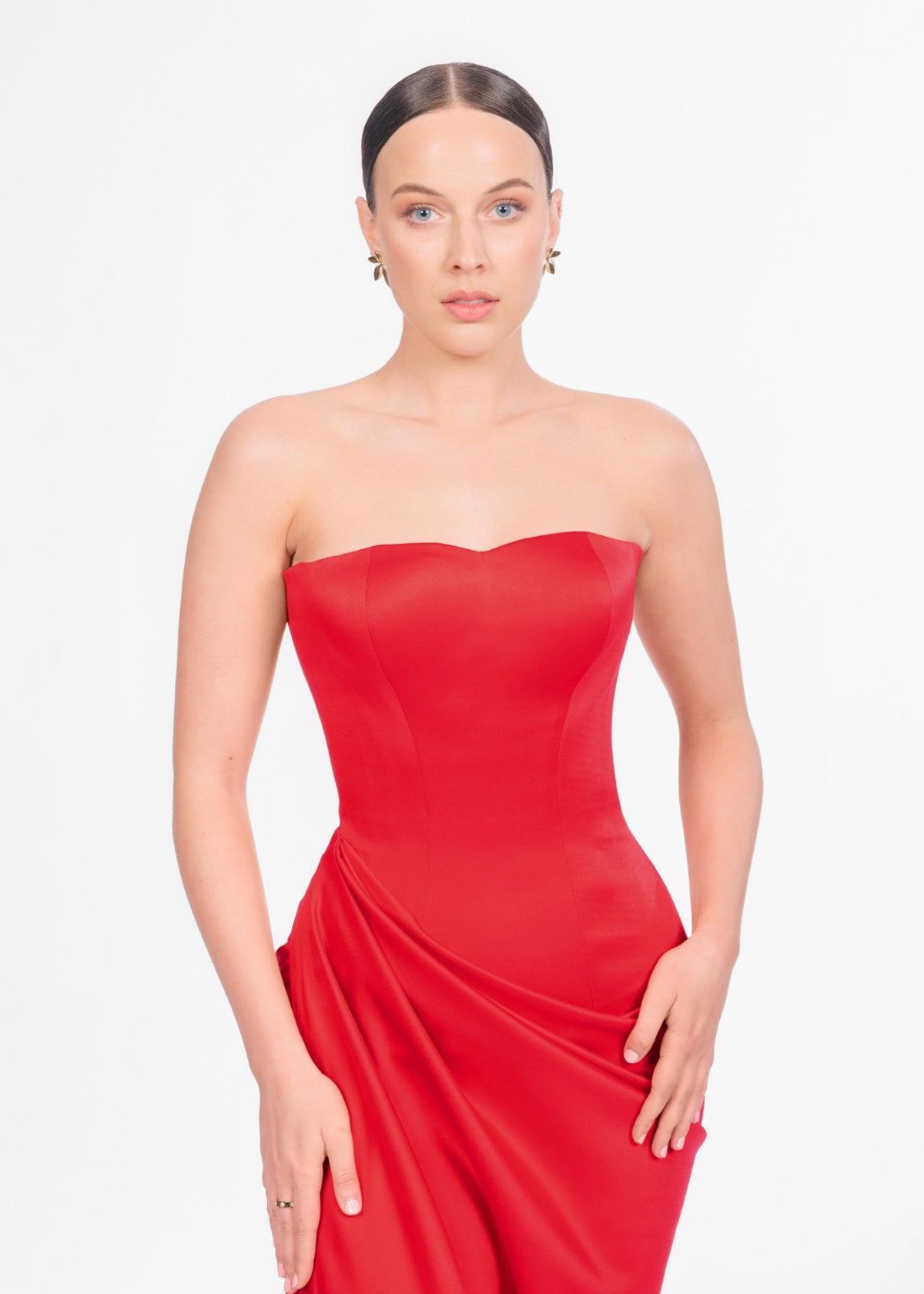 Lia Stublla Bianca Red Formal Dress