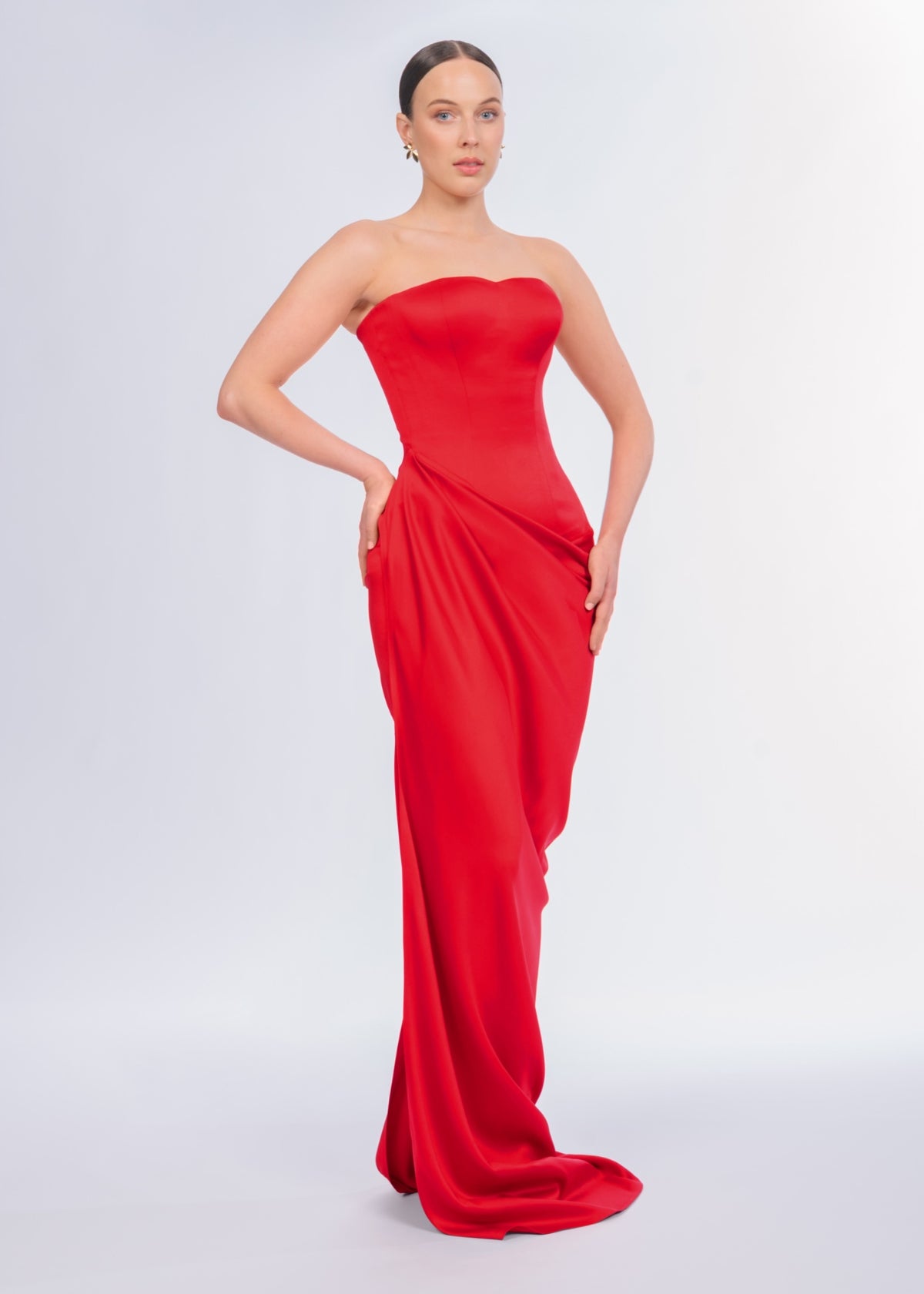 Lia Stublla Bianca Red Formal Dress