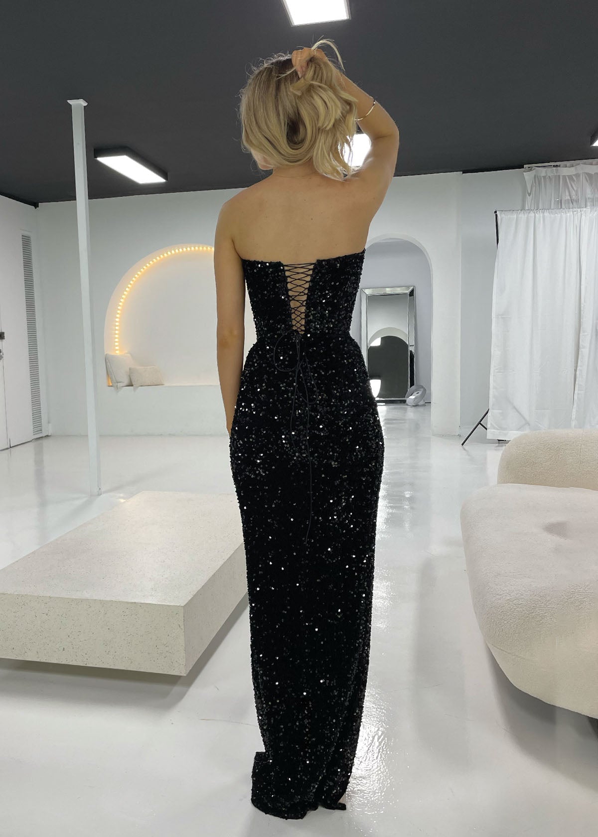 Lia Stublla Kayla Black Formal Dress