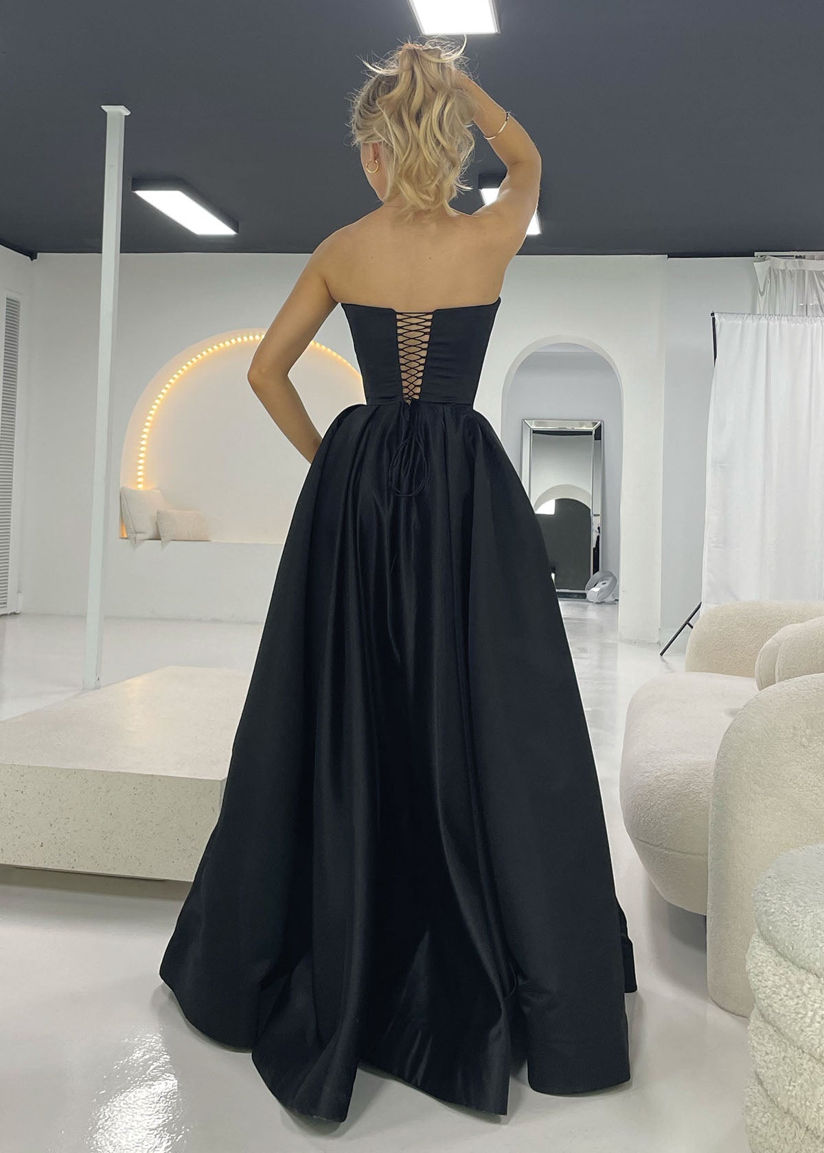 Lia Stublla Macie Black Formal Dress