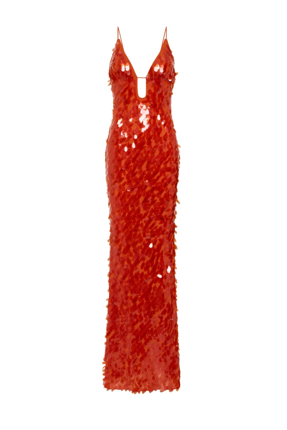 Sapphire Sequin Maxi Dress in Red