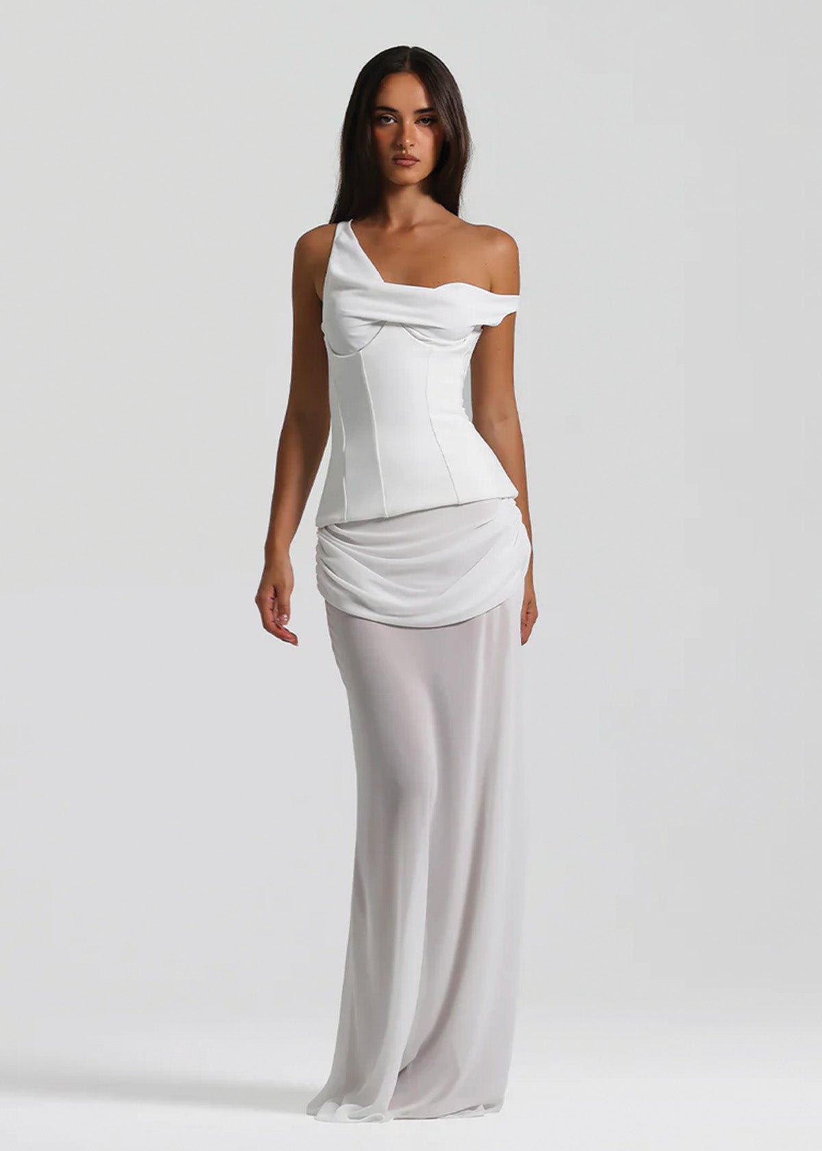 Natalie Rolt Cadence White Formal Dress