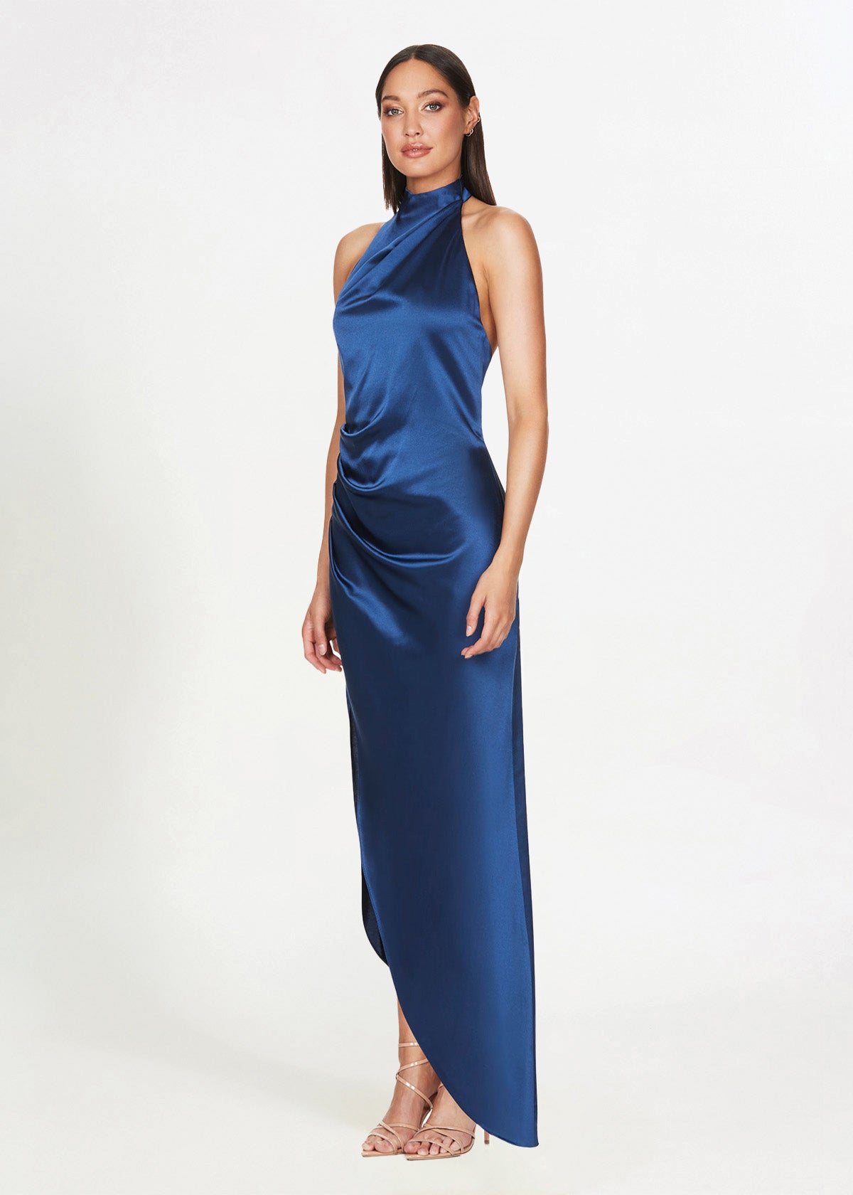 Nookie Amelia Halter Midnight Blue Formal Dress
