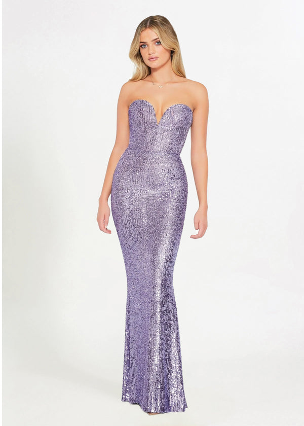 Nookie Lumiere Lilac Purple Formal Dress