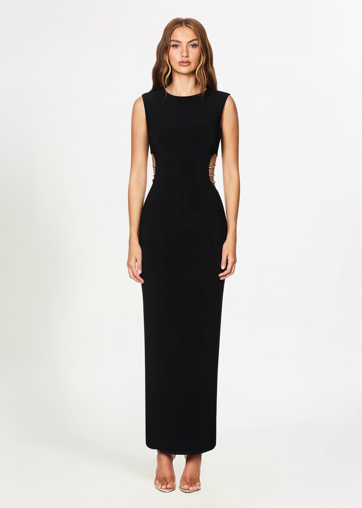 Nookie Mila Diamante Black Formal Dress