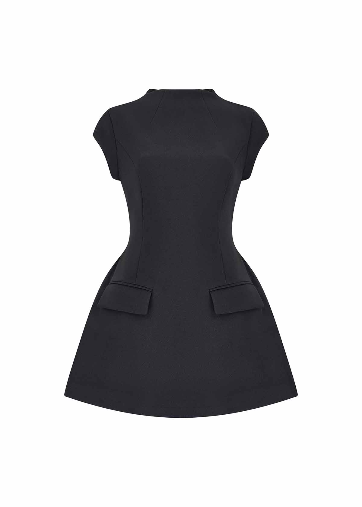 Odd Muse Ultimate Muse Cap Sleeve Black Mini Dress