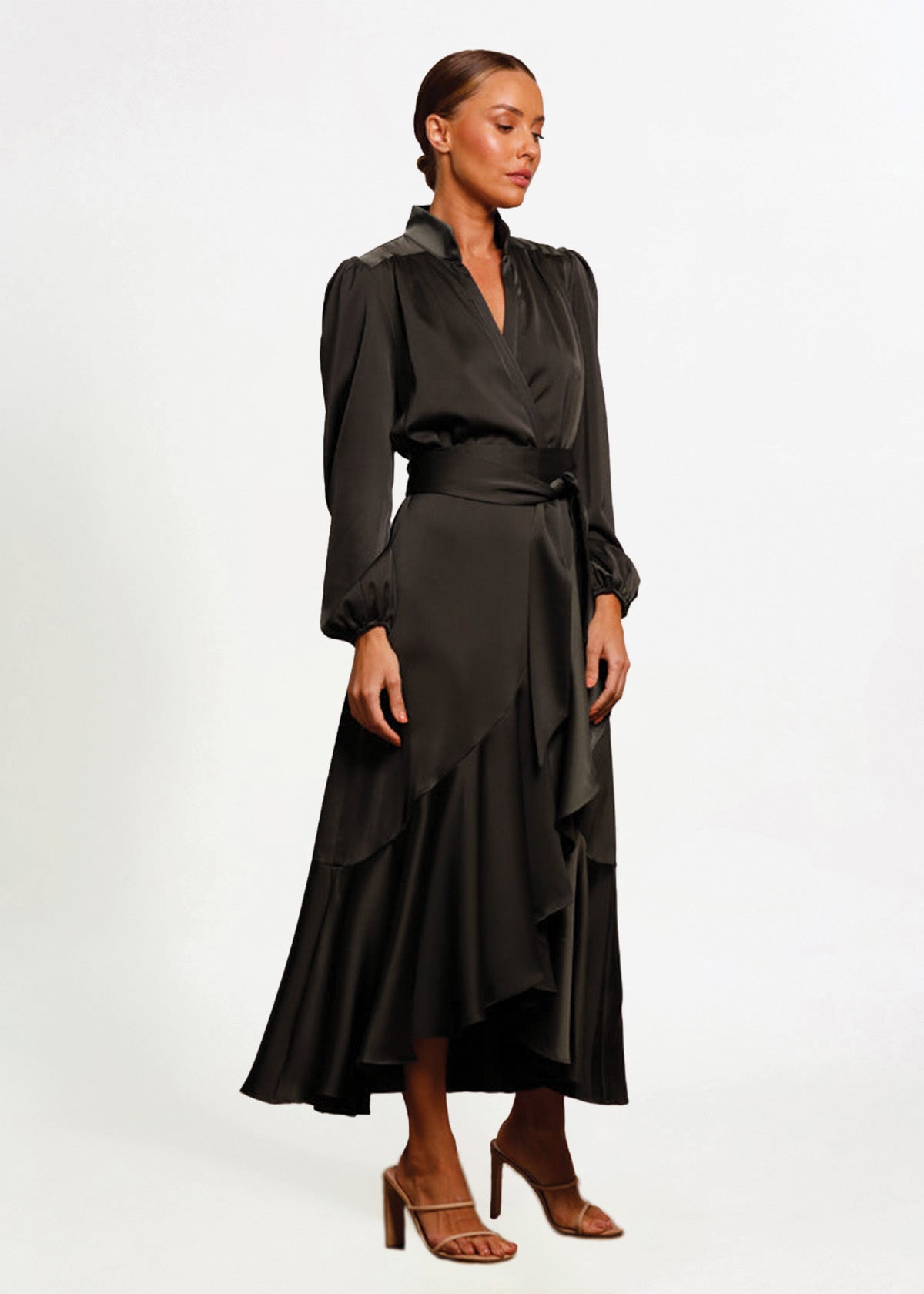 Pasduchas Pinnacle Sleeve Green Formal Dress