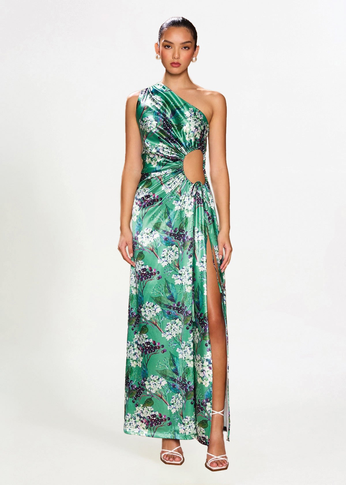 Sonya Moda Nour Fiori Di Sambuco Green Formal Dress