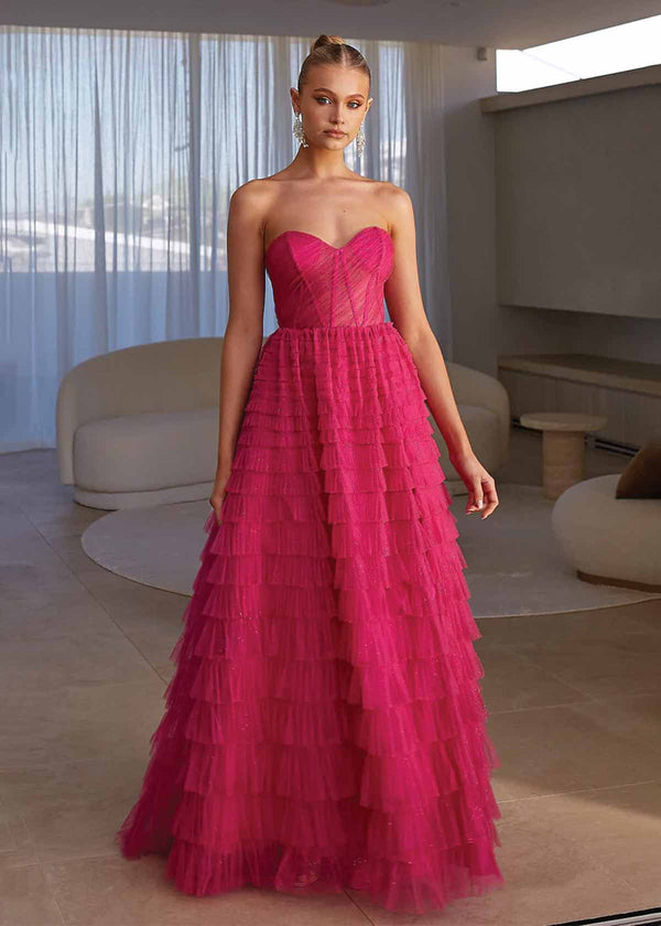Tania Olsen Derya Pink Formal Dress