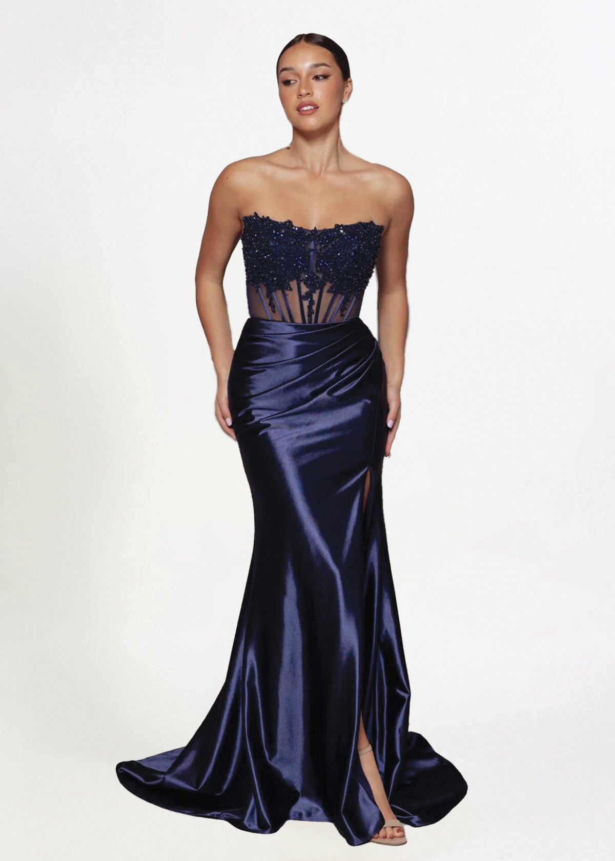Tania Olsen Ondine Navy Formal Dress