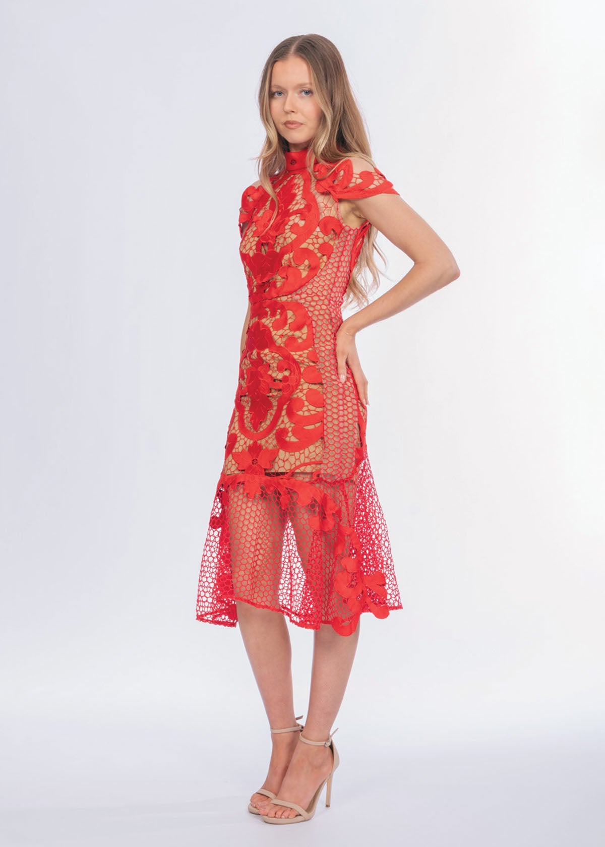 Thurley Rose Ceremony Midi Dress