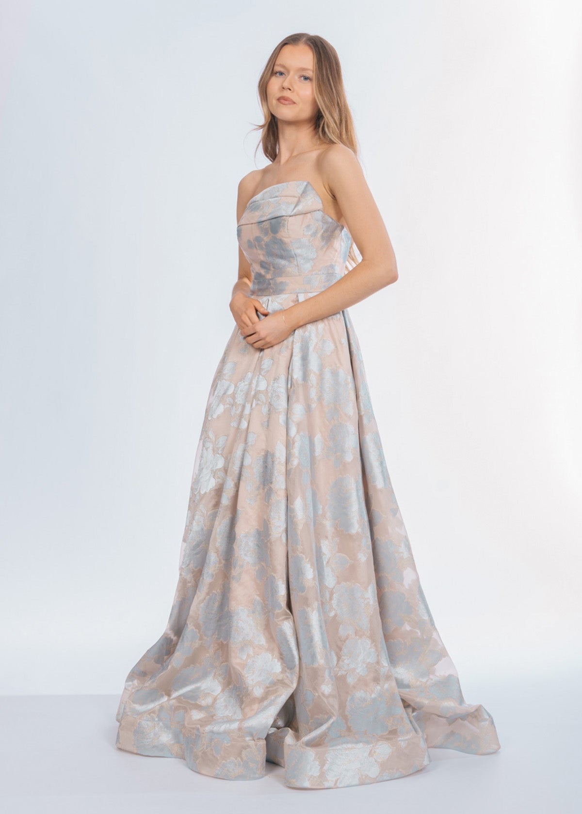 Tina Holly Anastasia Pastel Blue Formal Dress