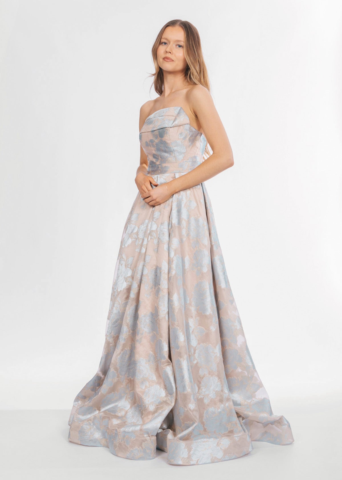 Tina Holly Anastasia Pastel Blue Formal Dress