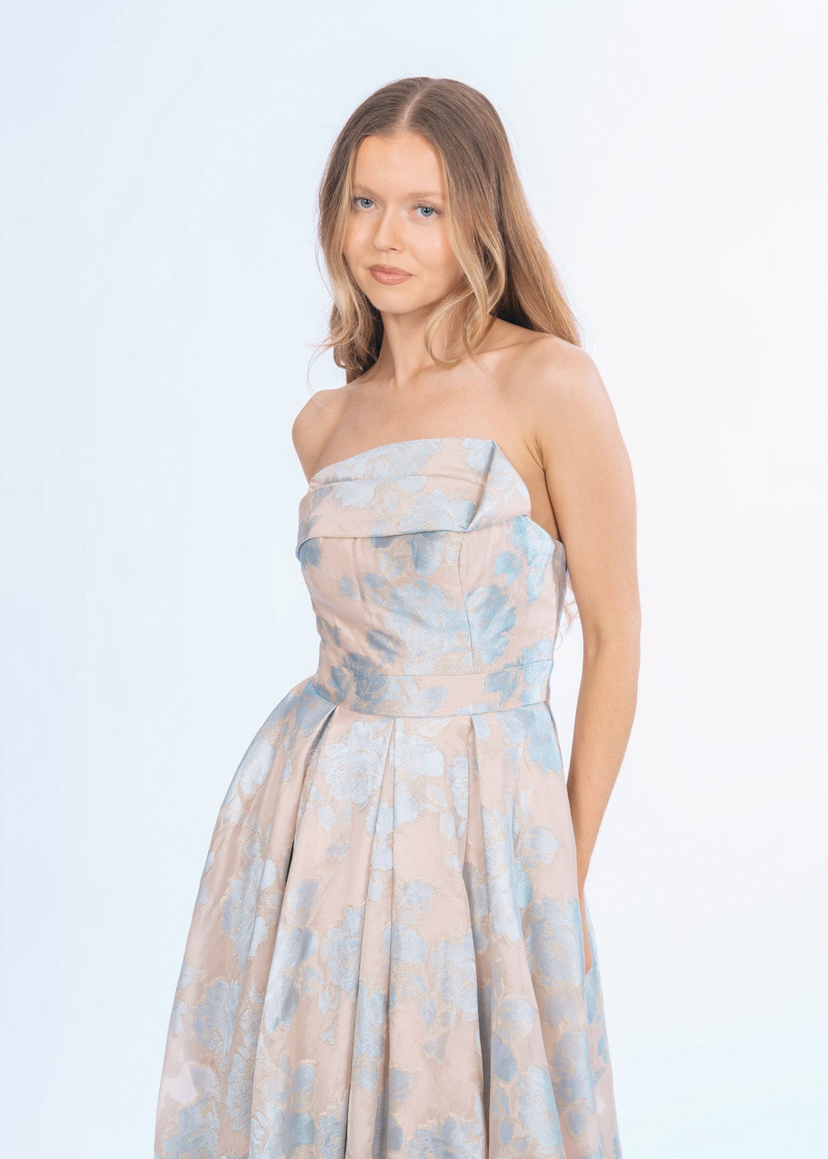 Tina Holly Anastasia Pastel Blue Formal Dress
