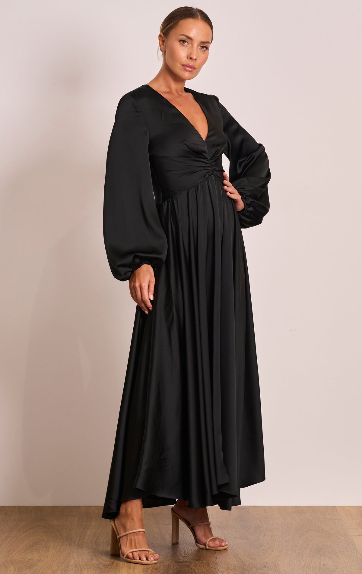 Pasduchas PASDUCHAS Lucia Sleeve Midi Dress (Black) - RRP $380 - PD101265_Black_2_1200x_c74cdf4b-d107-4691-99e7-e3c5f7f0489a.jpg