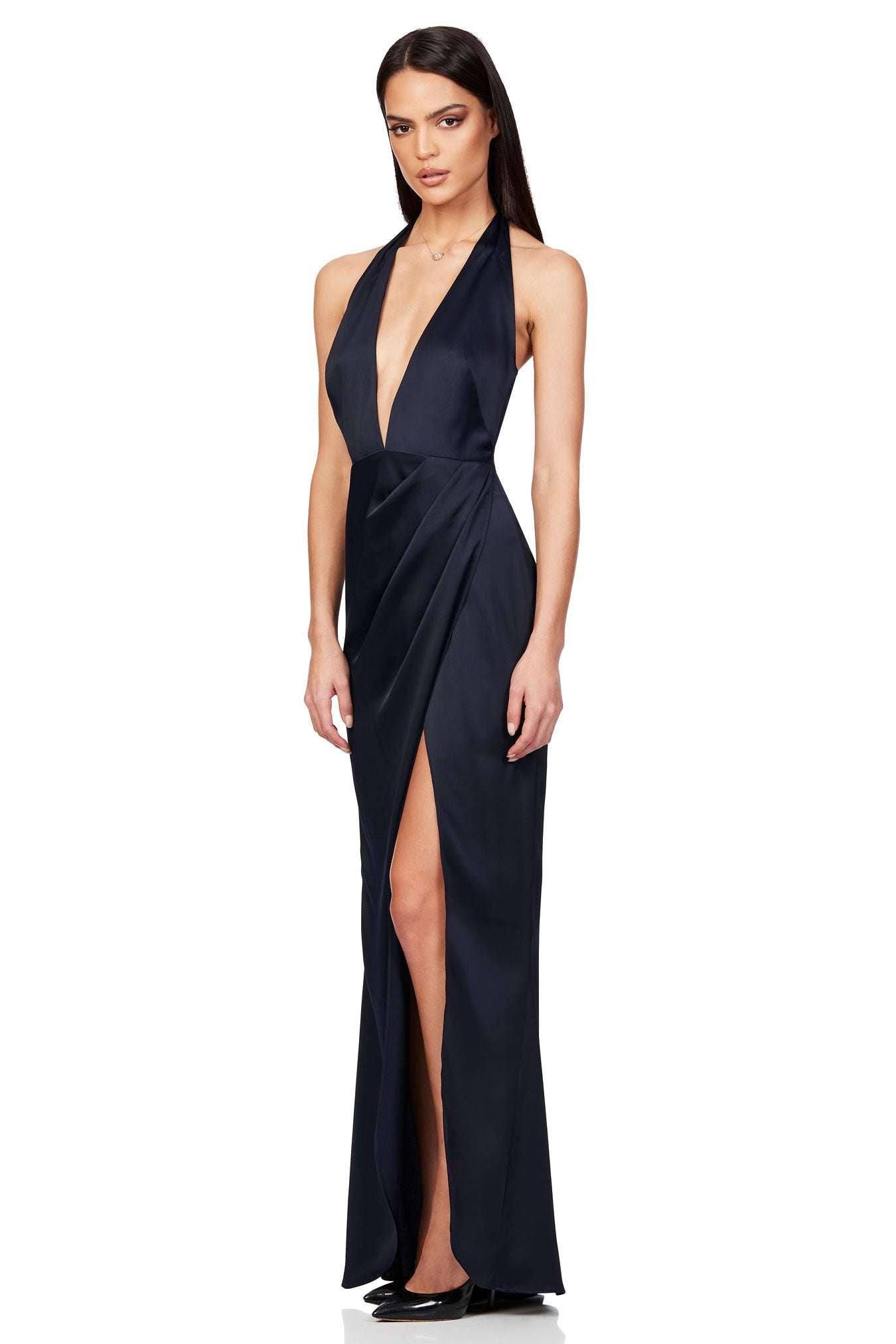 Nookie NOOKIE Stella Satin Plunge Gown (Navy) - RRP $289 - nookie-stella-satin-plunge-gown-navy---rrp-9-dress-for-a-night-30756116.jpg