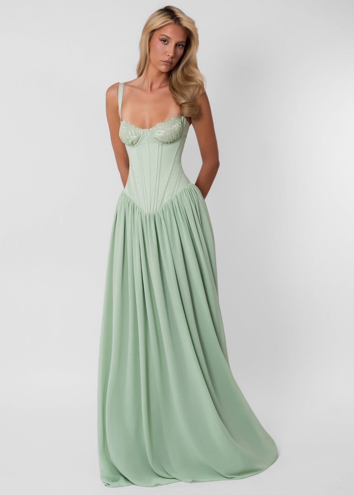 Fenity Elena Dress in Mint Hire for Formal event from Dress for a Night