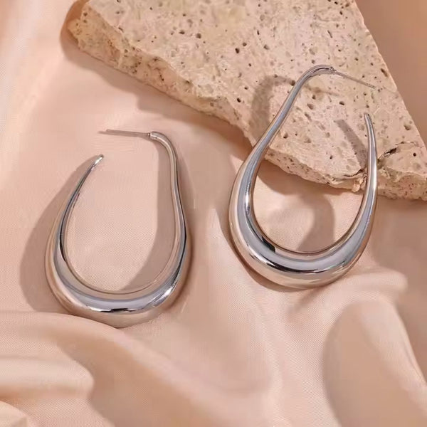 Piper Hoops | Silver