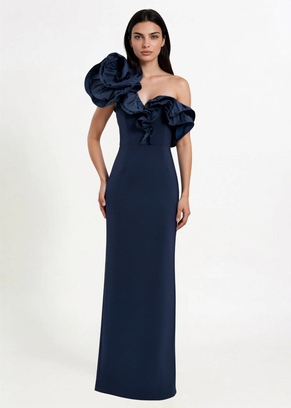 Rebecca Vallance Ella gown in Navy Hire Formal dress from Dress for a Night