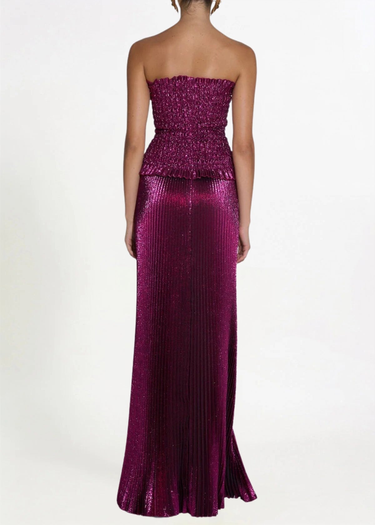 L'idee Maya Gown in Sangria Glitter Hire for Formal event from Dress for a Night