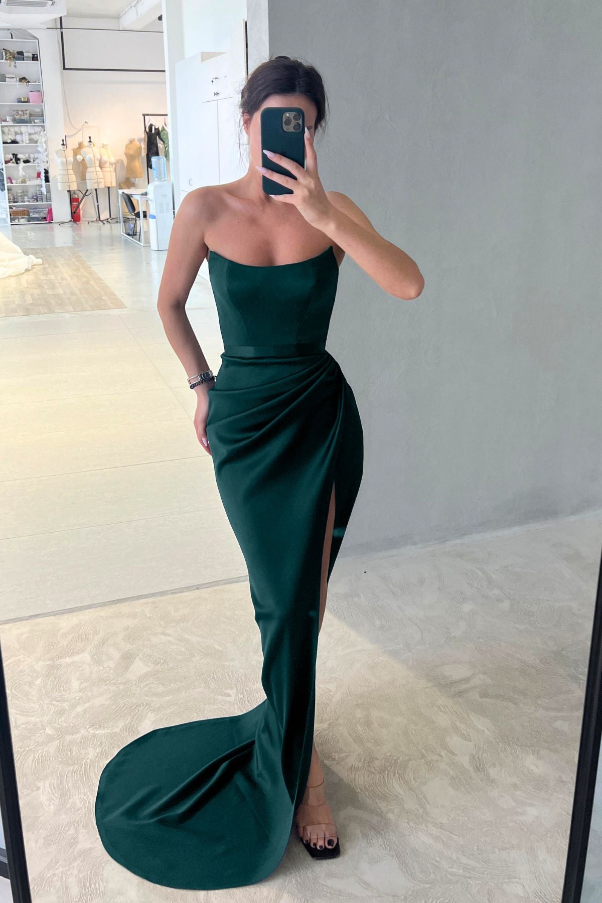 Blair Gown in Emerald