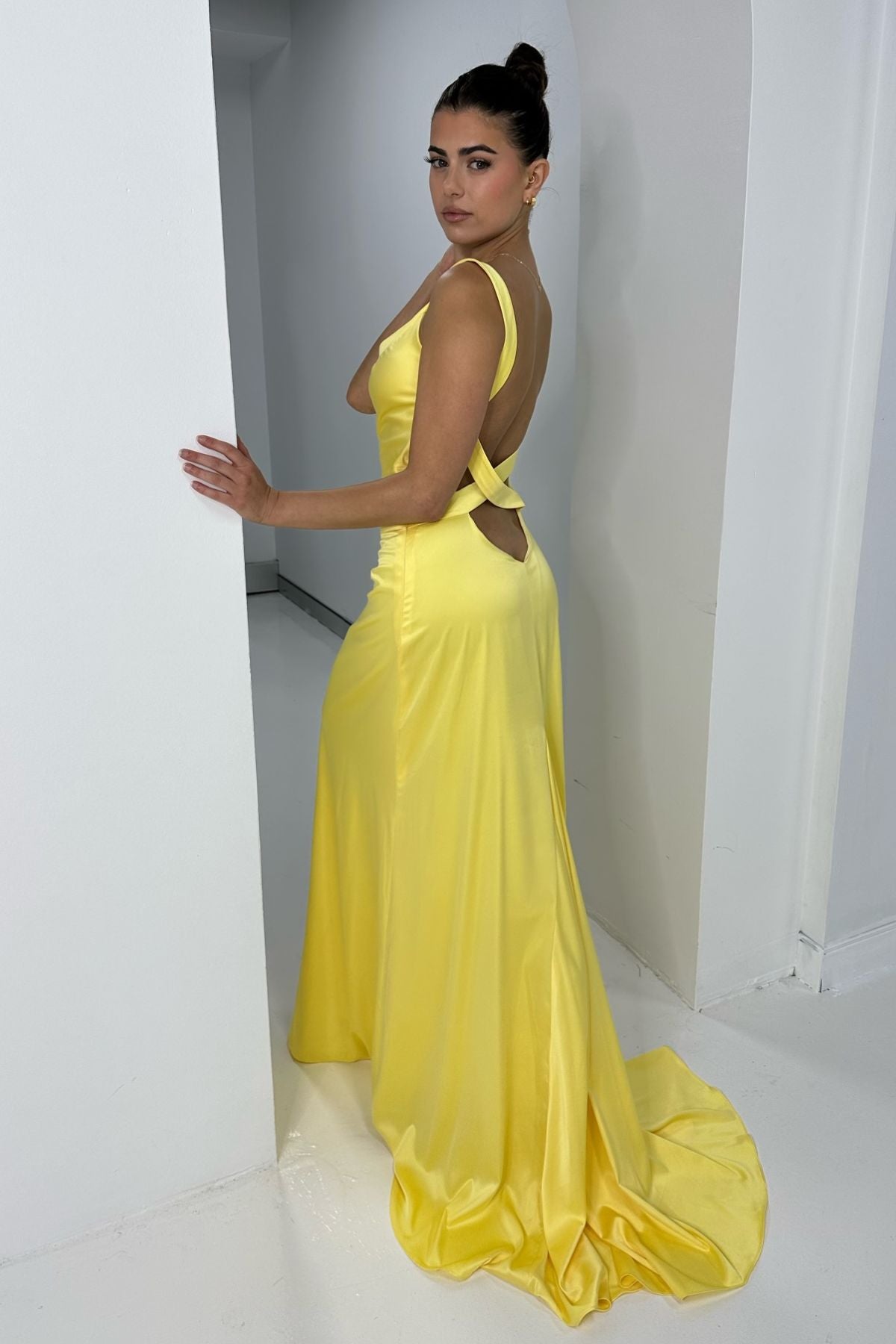 Celeb CELEB Andie Gown (Daisy Yellow) - RRP $565 - 17_6294d761-e986-4c30-a4eb-71ebd503d2f9.jpg
