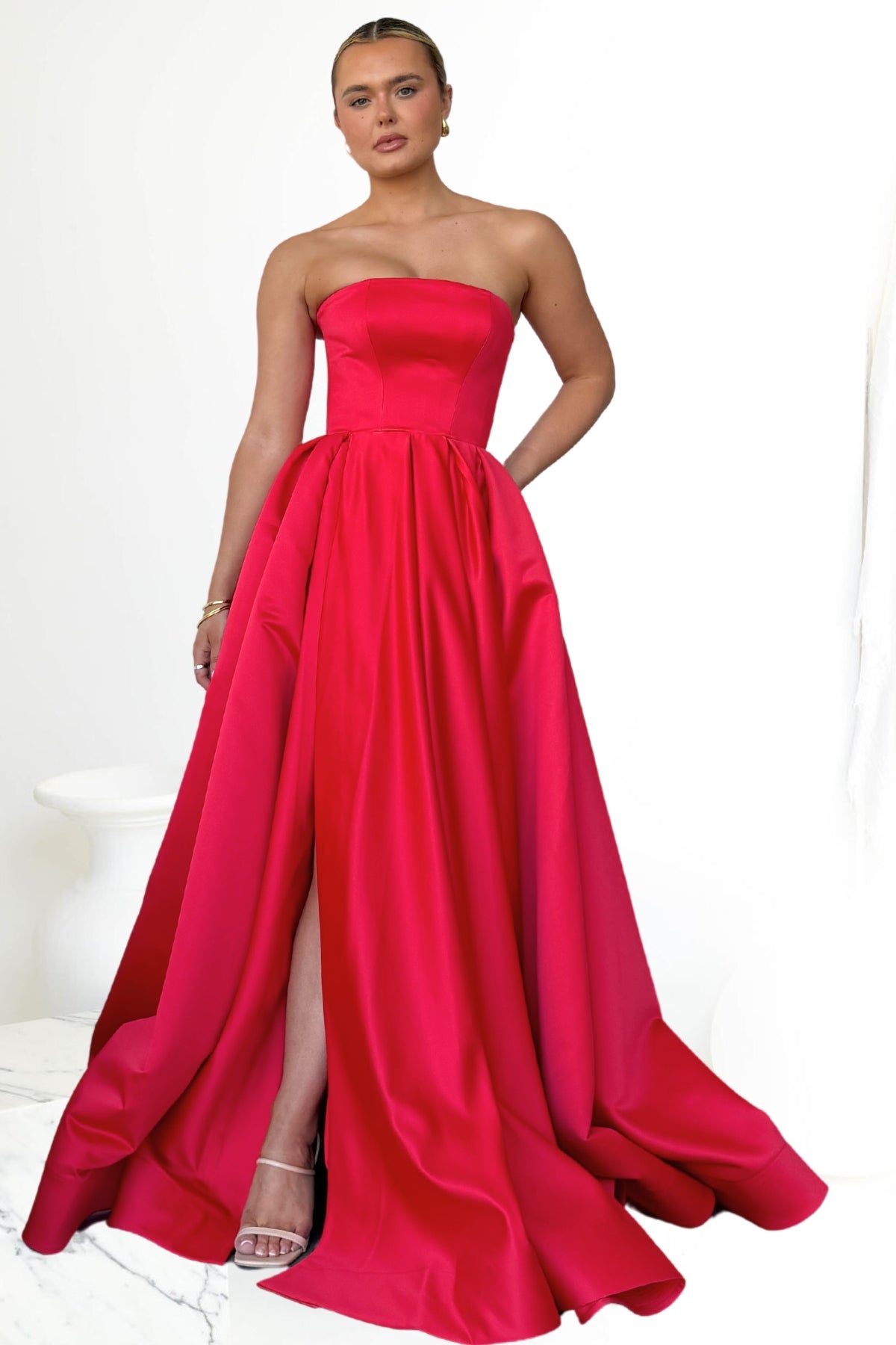 Macie Gown in Red