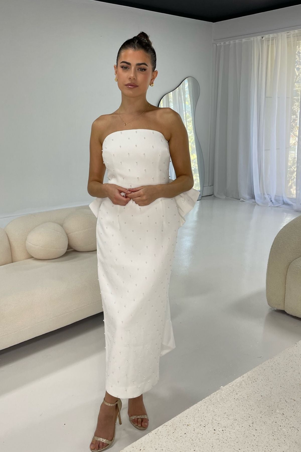 Rebecca Vallance REBECCA VALLANCE Perle Bow Midi Dress (Ivory White) - RRP [title]199 - 19_fff38703-7052-4aab-9301-464ceb0daf6a.jpg