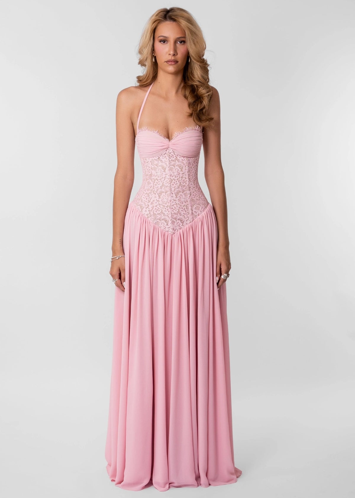 Faye Dress in Pink Hire for Formal event from Dress for a Night