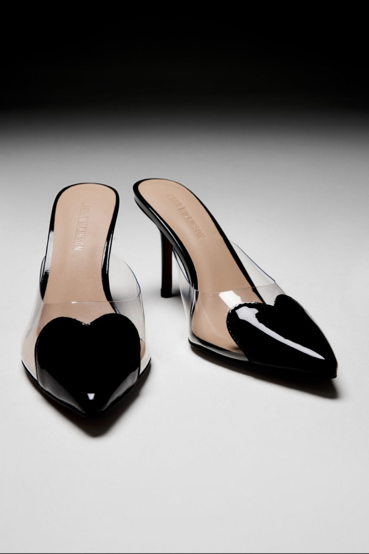 Buy LANA WILKINSON Raquel Mule Heel (Black Patent Leather)