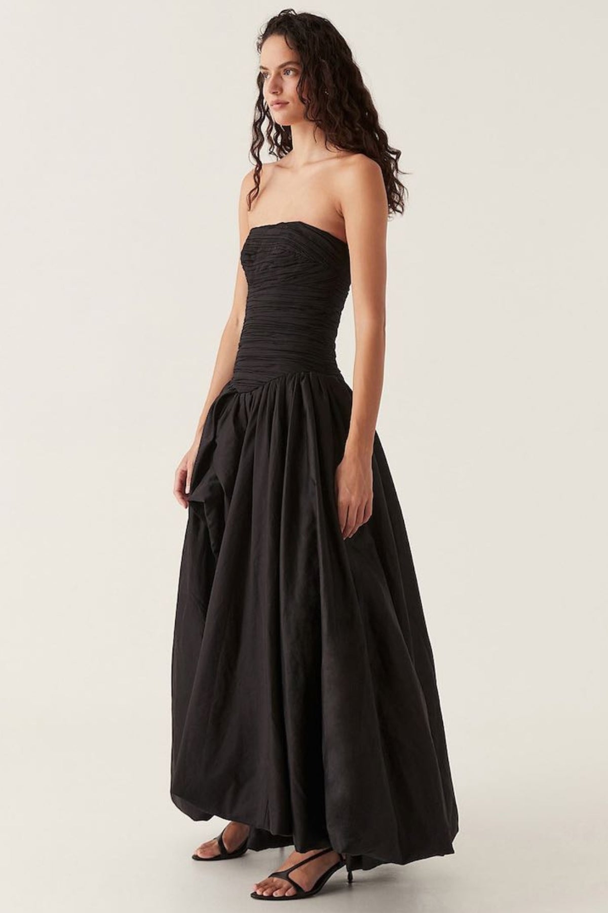 AJE Violette Bubble Dress (Black)