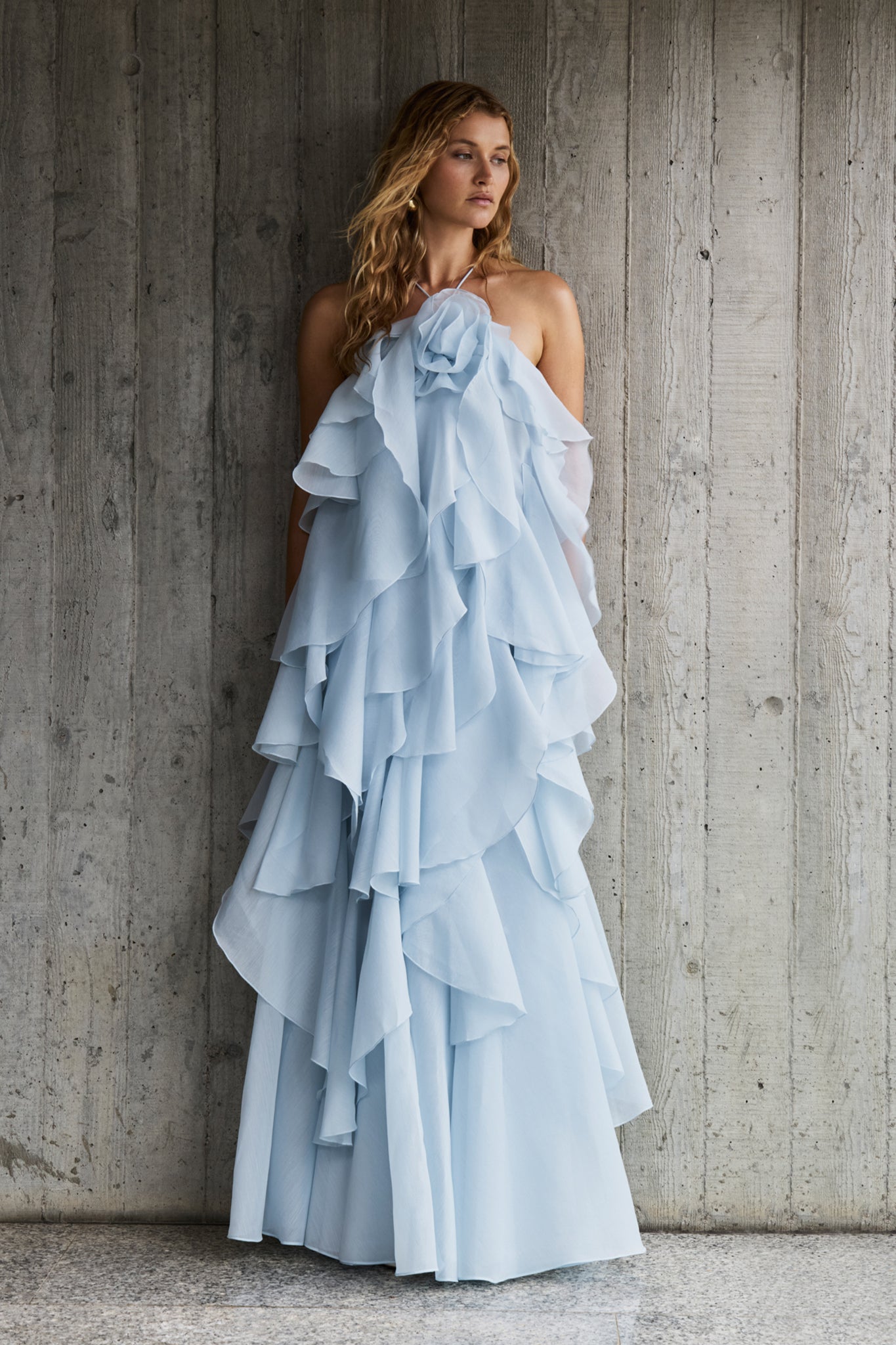 Pandorea Dress in Silver Blue