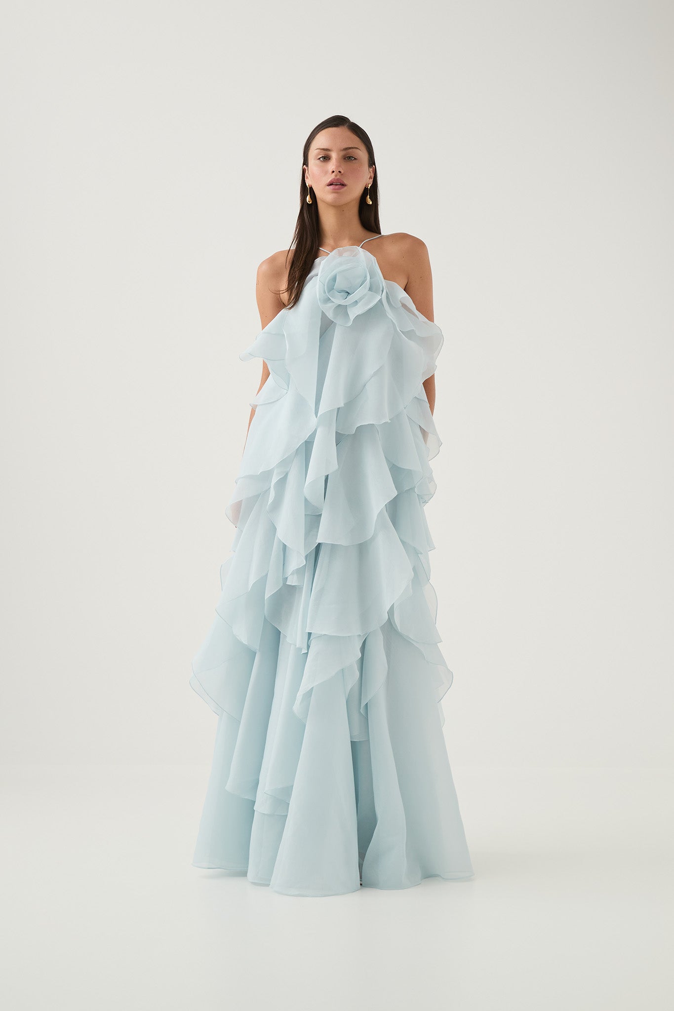 Pandorea Dress in Silver Blue