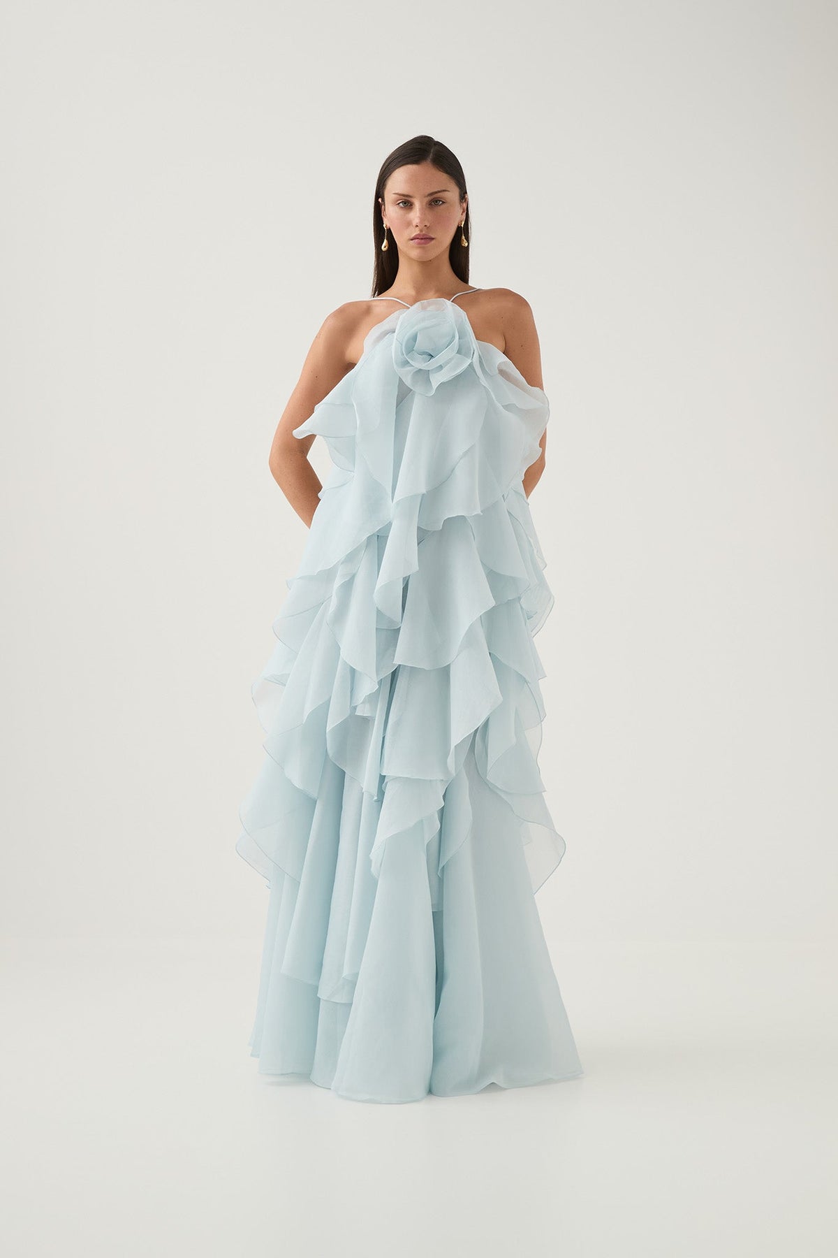 Pandorea Dress in Silver Blue