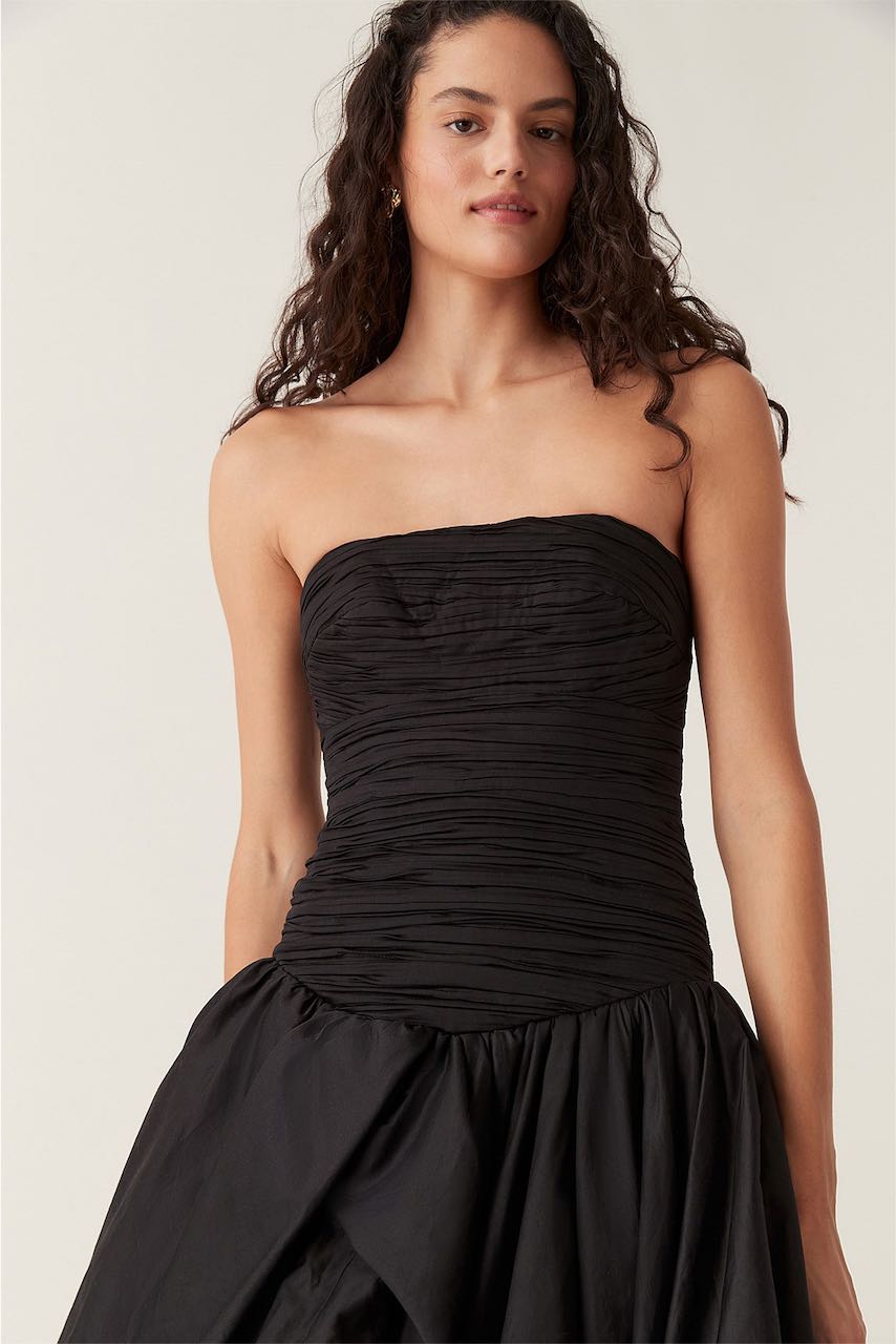 AJE Violette Bubble Dress (Black),Dress for a Night