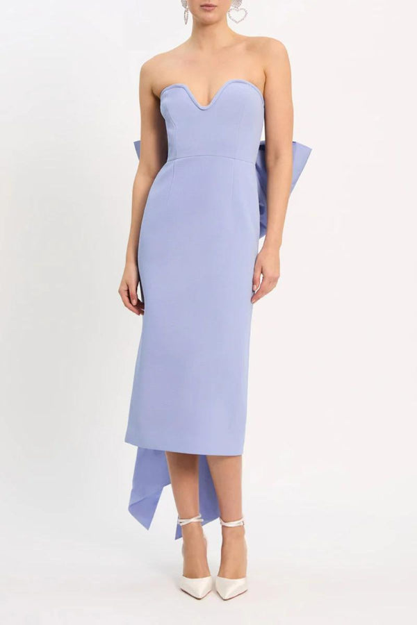 Rebecca Vallance Annabelle Strapless Midi (Powder Blue),Dress for a Night