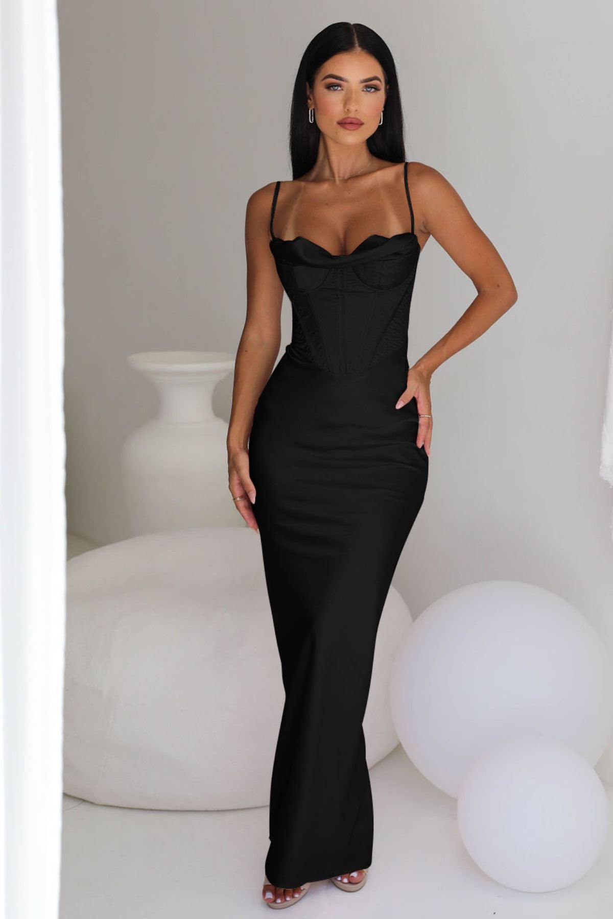 Chic black sexy tight corset dress In A Variety Of Stylish Designs