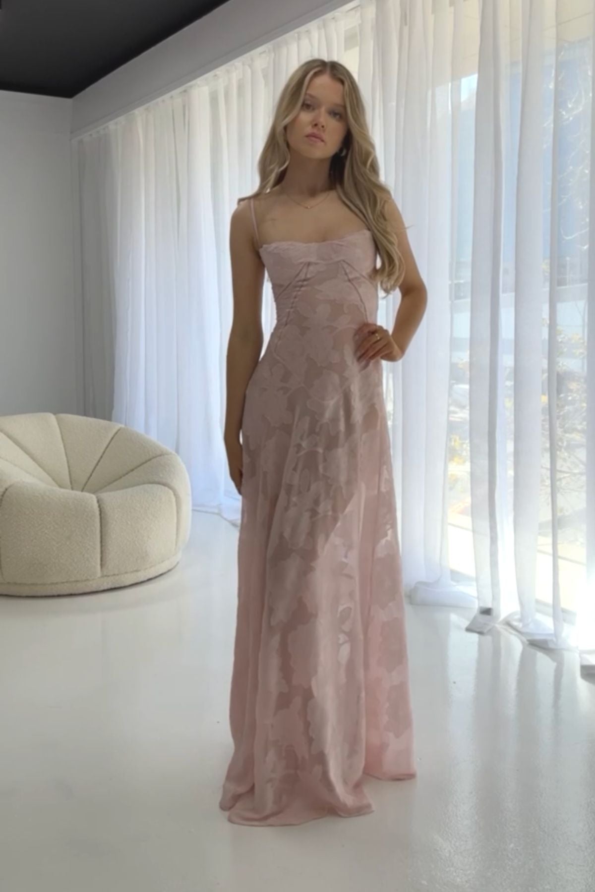 HOUSE OF CB Seren Corset Gown (Blush Pink) - RRP 9,Dress for a Night