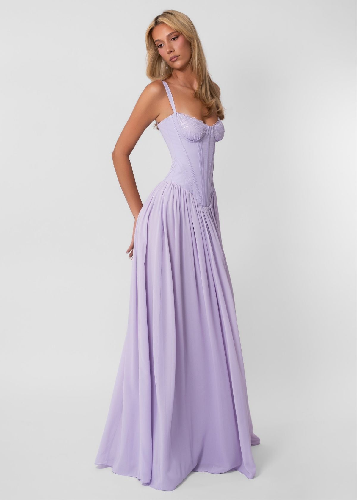 Fenity Elena dress in purple Hire for Formal event from Dress for a Night