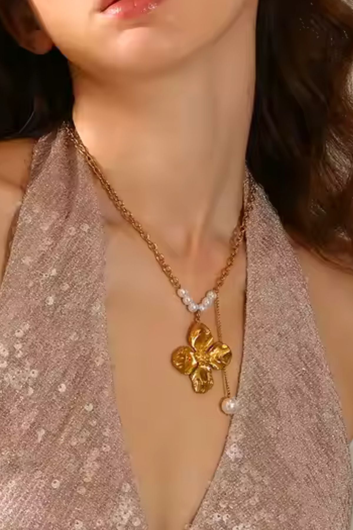 Carrie Necklace | 18K Gold Plated