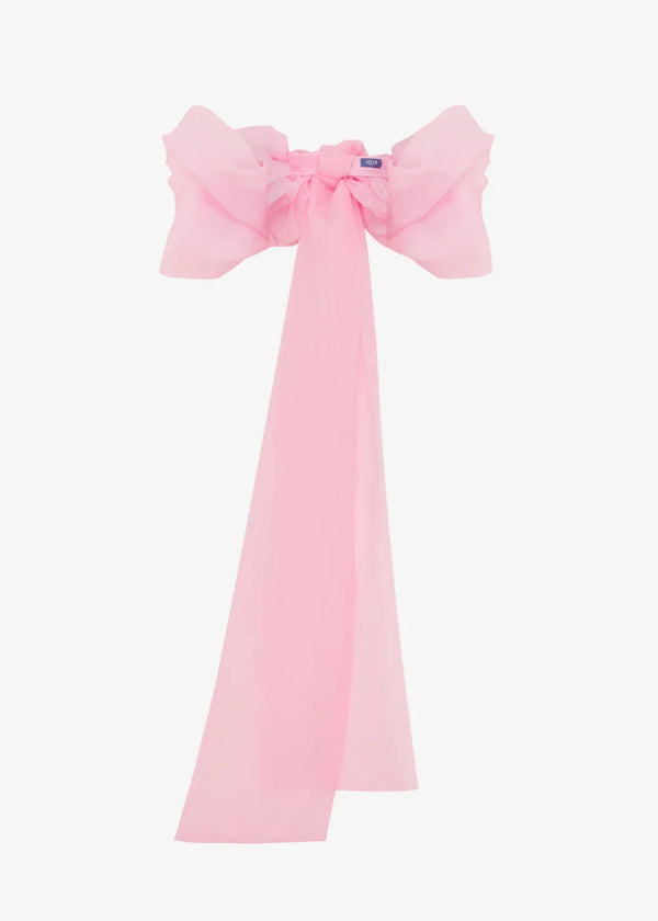 Leonora Puff Sleeve Cape in Pink