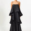 Elliat Tilly Tiered Maxi Dress in Black Hire for Formal event from Dress for a Night