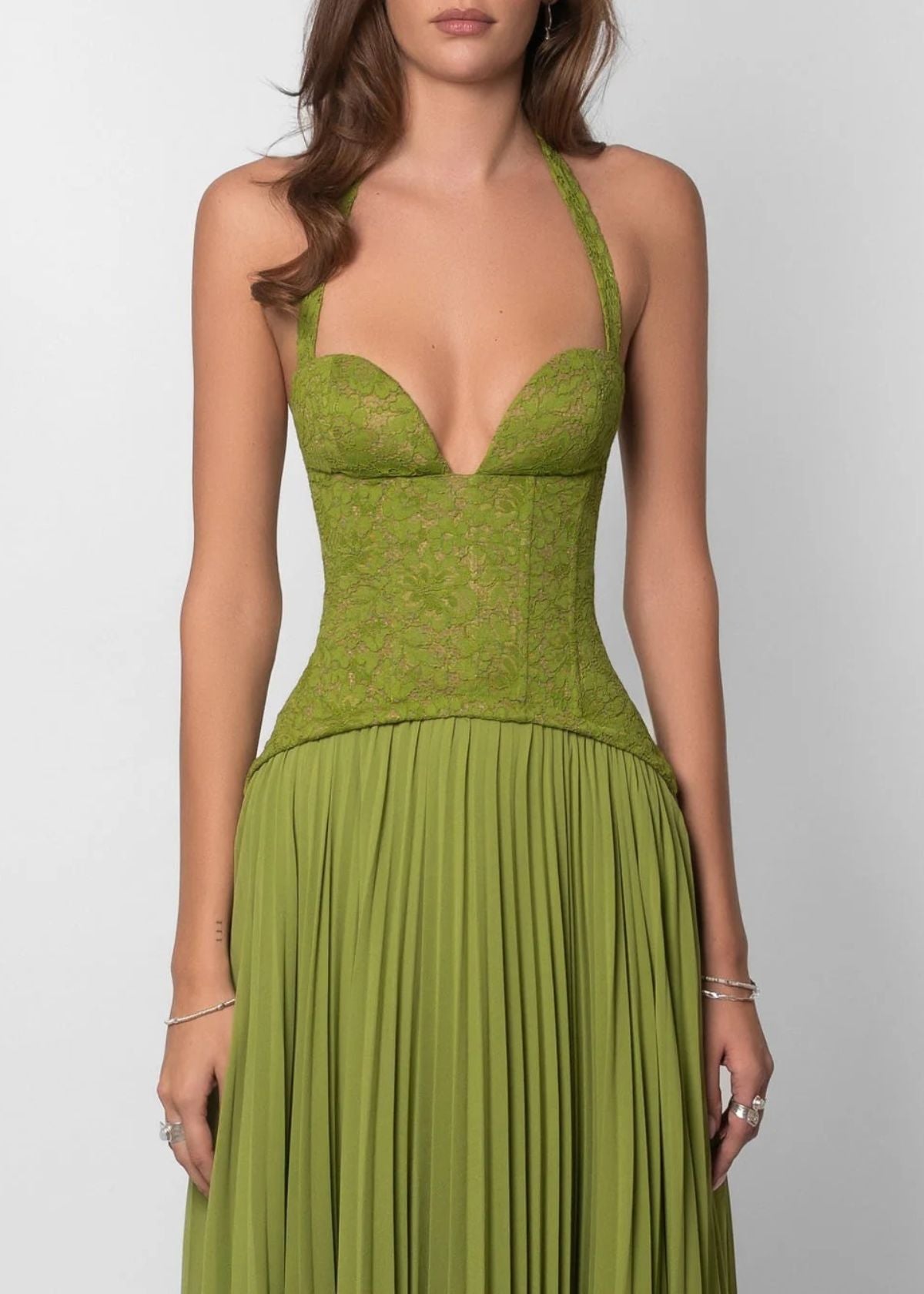Fenity Gaia Dress in Green for Formal Events from Dress for a Night