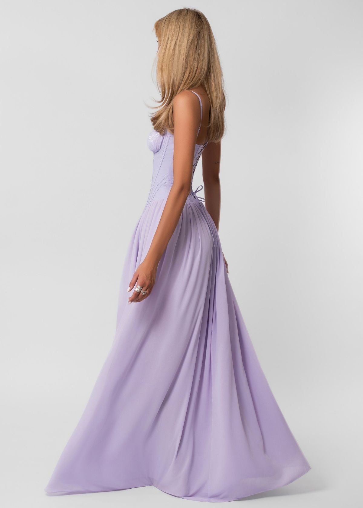 Fenity Elena dress in purple Hire for Formal event from Dress for a Night
