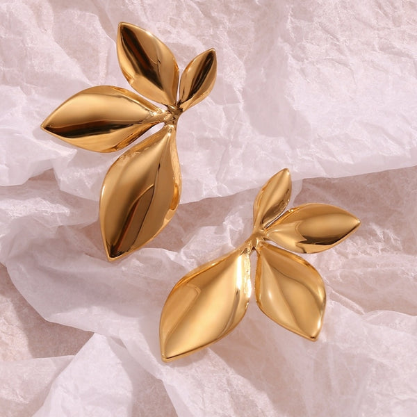 Petal Earrings | 18K Gold Plated