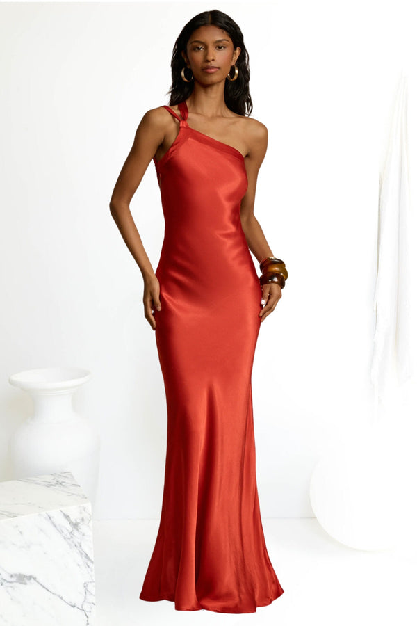 Monique Dress in Rust