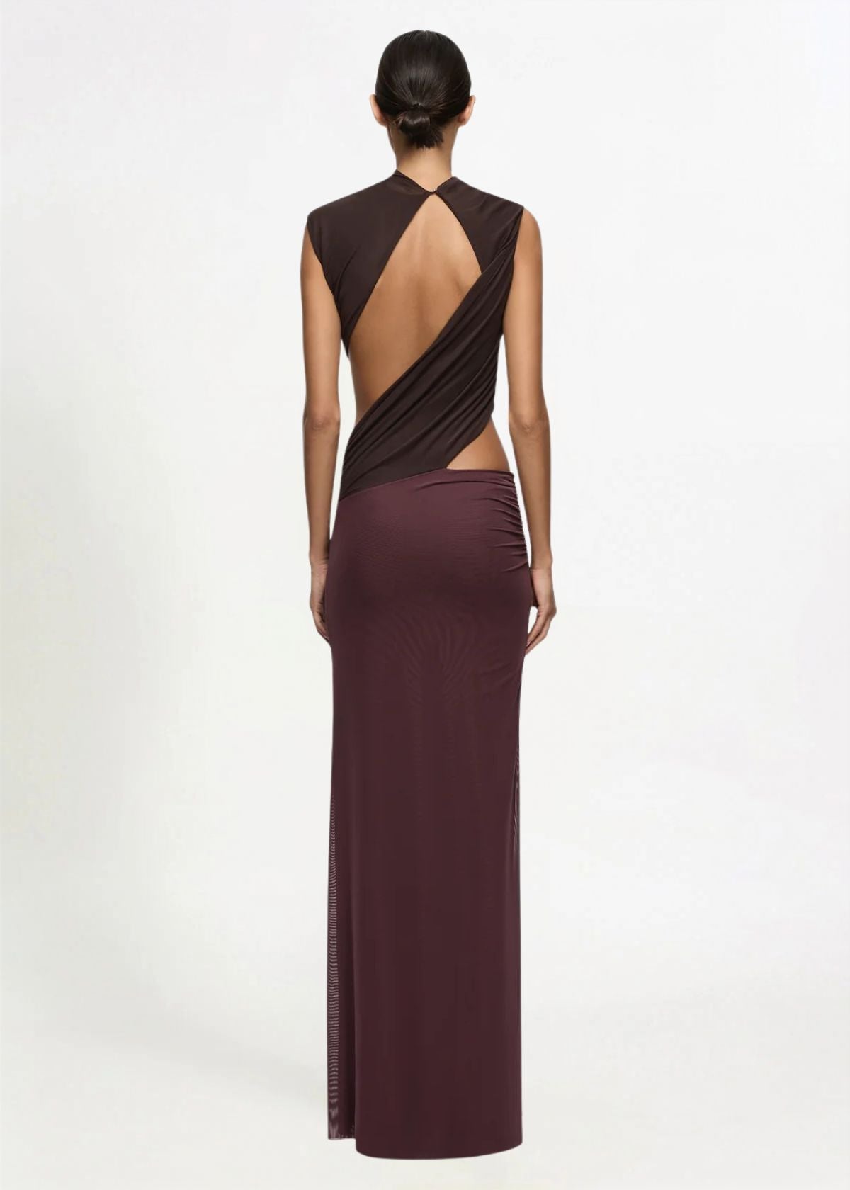 Bec + Bridge Conni maxi dress in aubergine/ dark choc Hire for Formal event from Dress for a Night