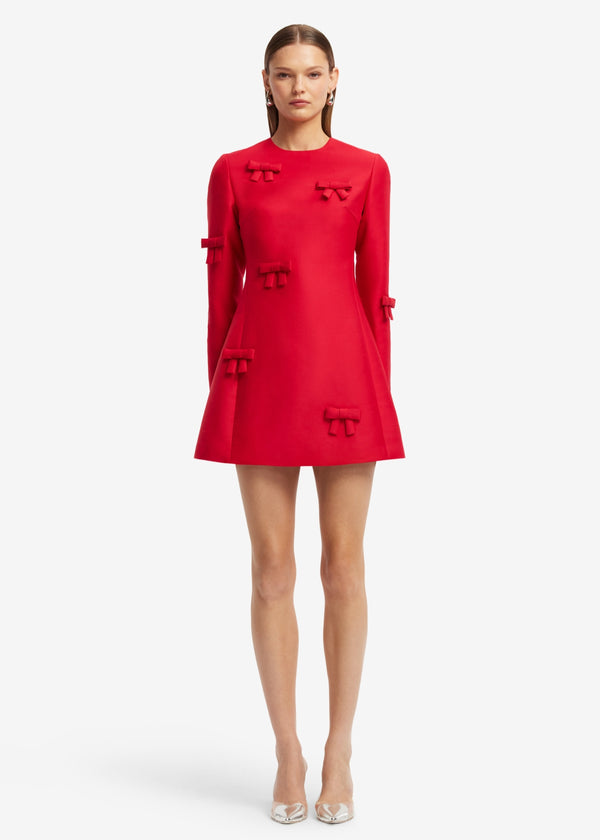 Aliza Bow Mini Dress