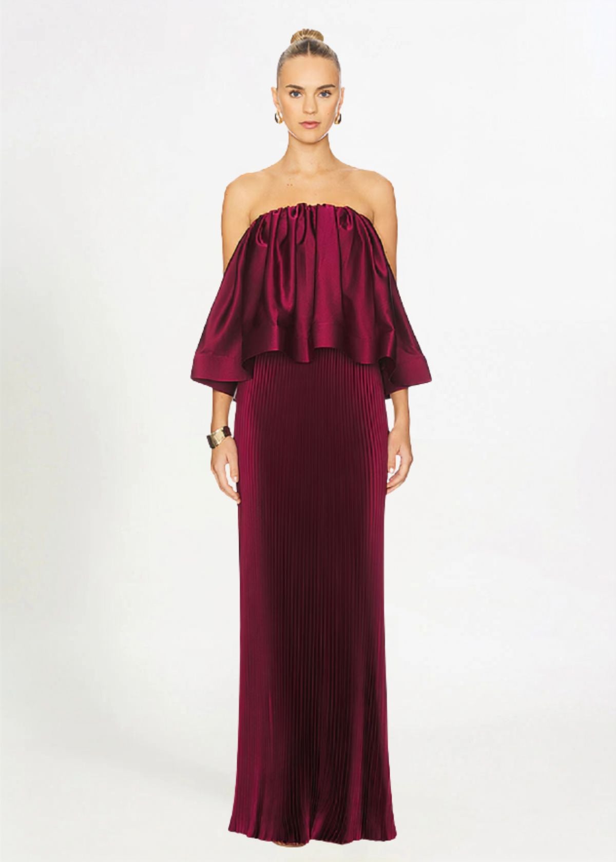 Breeana Top + Gala Skirt in Wine